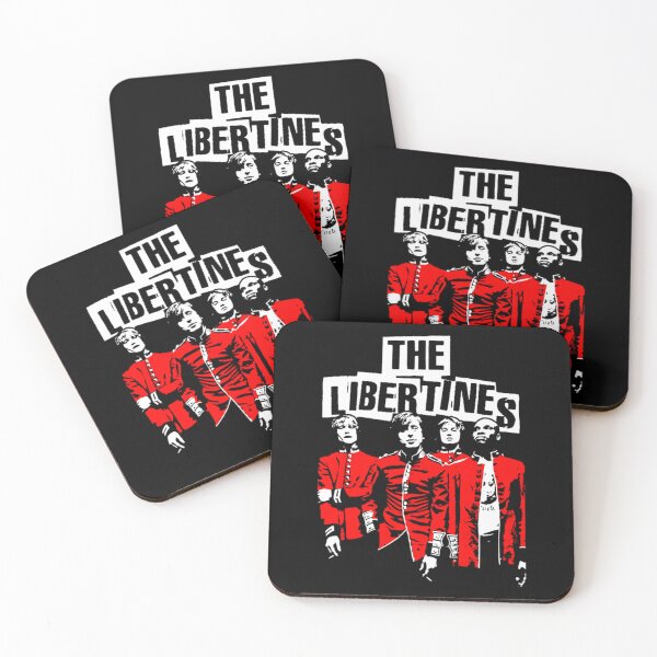 Item preview, Four Musicians In Red Military Jackets High Contrast Poster designed and sold by creative cloud.