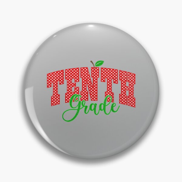 Item preview, 10th Grade Polka Dot Apple Back to School Student Teacher designed and sold by mjohnson9.