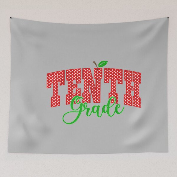 Item preview, 10th Grade Polka Dot Apple Back to School Student Teacher designed and sold by mjohnson9.