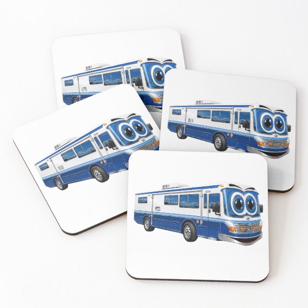 Item preview, Blue Bus Camper Cartoon designed and sold by Scott Hayes.