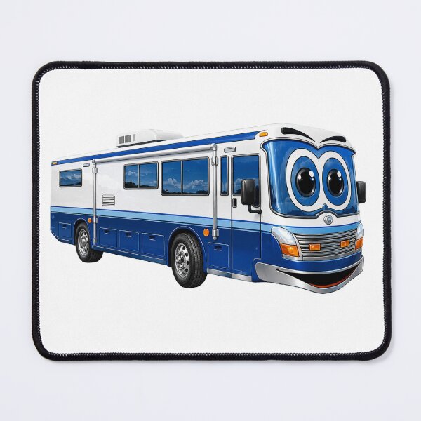 Item preview, Blue Bus Camper Cartoon designed and sold by Scott Hayes.