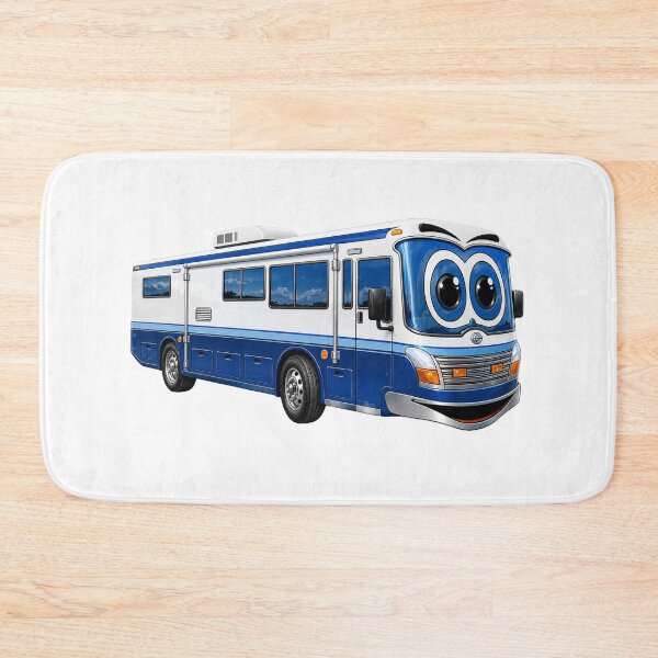 Item preview, Blue Bus Camper Cartoon designed and sold by Scott Hayes.