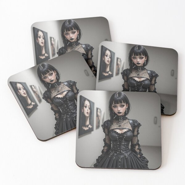 Item preview, Hot Halloween Anime Goth Girl Waifu 401 designed and sold by Your New Fixation.