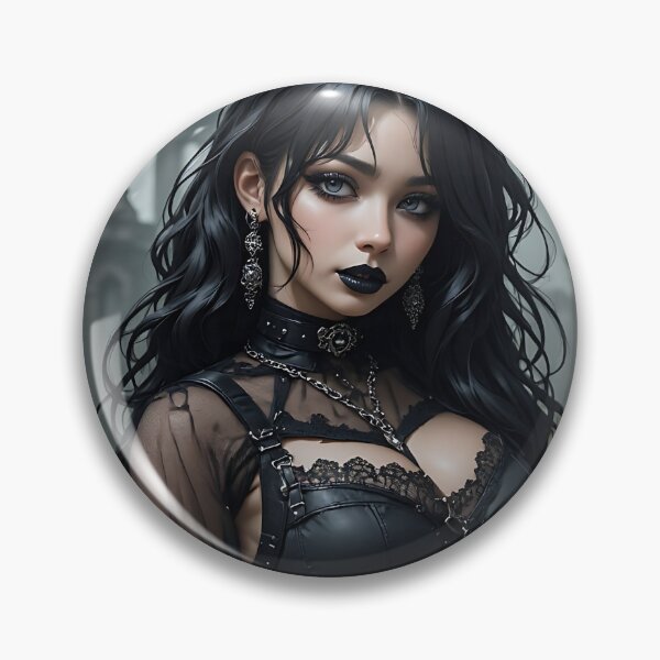 Item preview, Hot Halloween Anime Goth Girl Waifu 404 designed and sold by Your New Fixation.