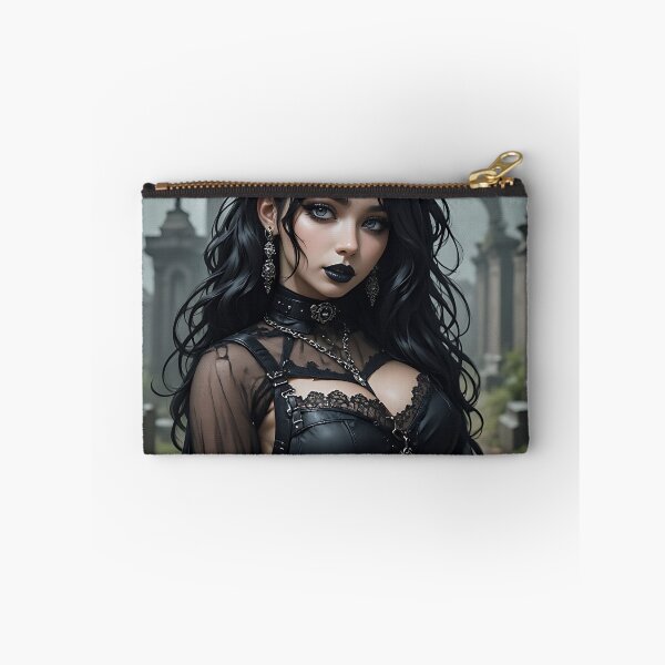 Item preview, Hot Halloween Anime Goth Girl Waifu 404 designed and sold by Your New Fixation.