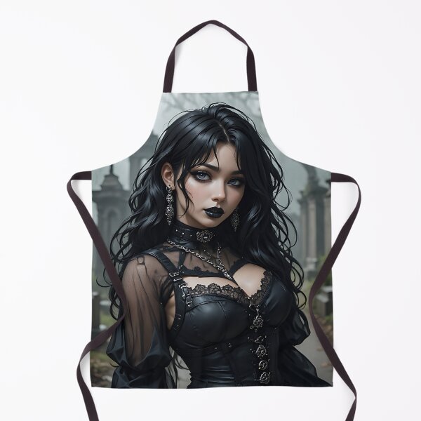 Item preview, Hot Halloween Anime Goth Girl Waifu 404 designed and sold by Your New Fixation.