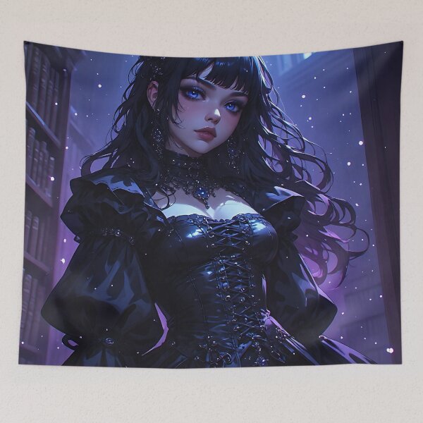 Item preview, Hot Halloween Anime Goth Girl Waifu 409 designed and sold by Your New Fixation.