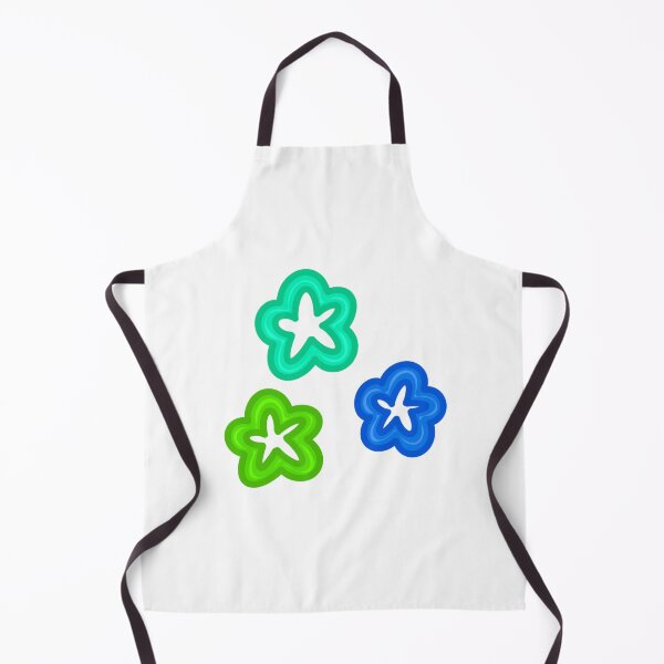 Item preview, Bright Blue Green Flower Stars designed and sold by Abbey Polizzotto.