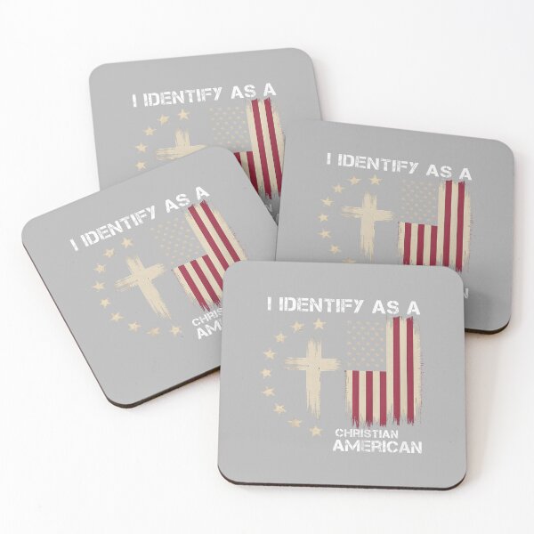 Item preview, I Identify As A Christian American Patriotic Cross designed and sold by ArleneRowe.