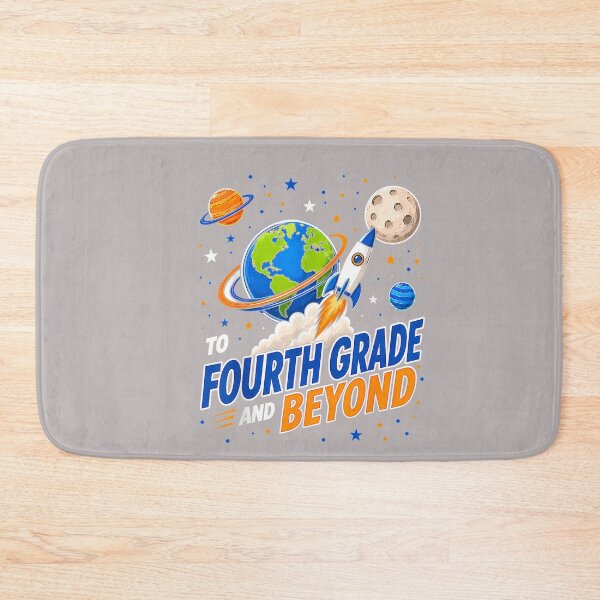 Item preview, 4th Grade Boys First Day of Fourth Grade Back to School Moon designed and sold by mjohnson9.