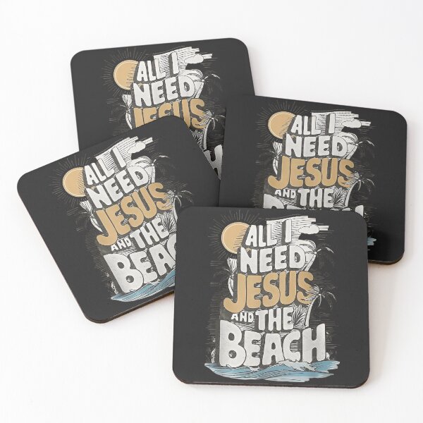 Item preview, All I Need Jesus and The Beach Funny Christian designed and sold by CriseldaBruning.