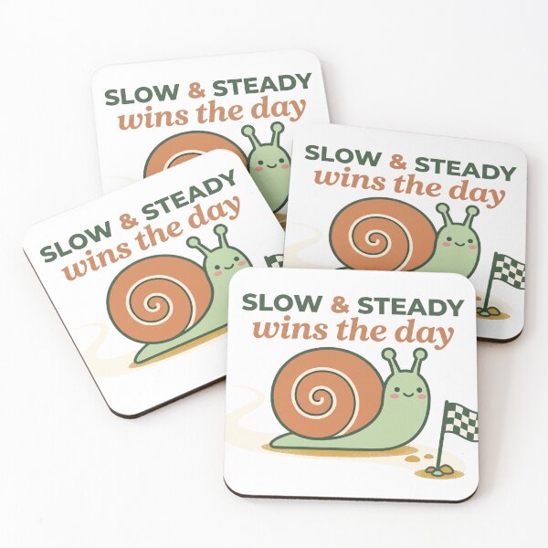 Item preview, Slow And Steady Wins The Day Snail designed and sold by SnailTrailsClub.