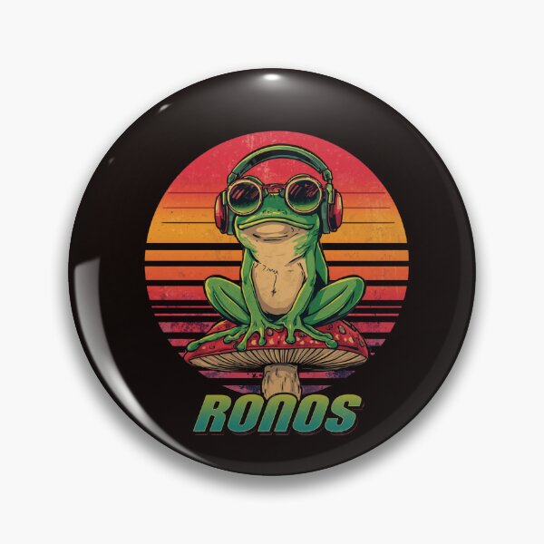 Item preview, Retro Frog Vibes Vintage Sunset Funny Frog designed and sold by staywith resa.