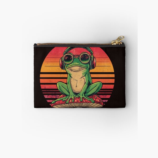 Item preview, Retro Frog Vibes Vintage Sunset Funny Frog designed and sold by staywith resa.