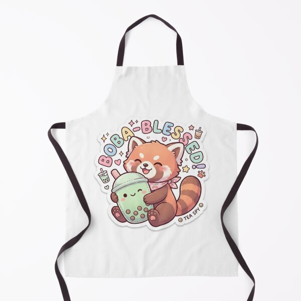 Item preview, Cute Kawaii Boba-Blessed Red Panda Sticker | Anime Style Chibi Bubble Tea Art | Gift for Boba Lovers designed and sold by Chipkooo.