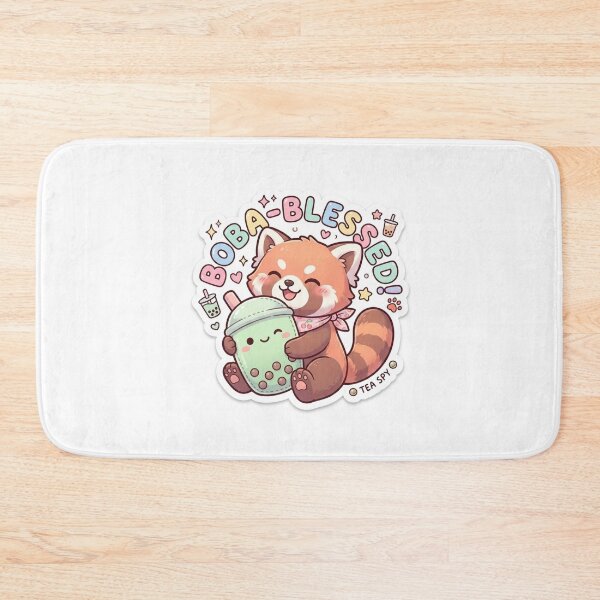 Item preview, Cute Kawaii Boba-Blessed Red Panda Sticker | Anime Style Chibi Bubble Tea Art | Gift for Boba Lovers designed and sold by Chipkooo.