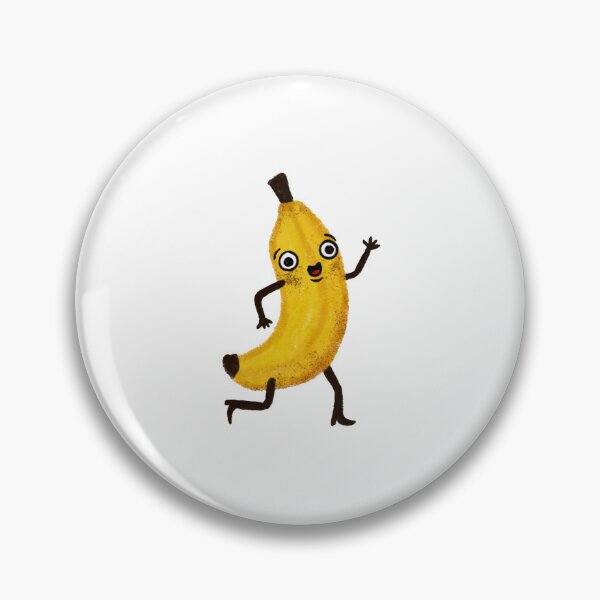 Item preview, Happy Banana Cute Kawaii Yellow Fruit Dancing Design designed and sold by HausOfGrooves.