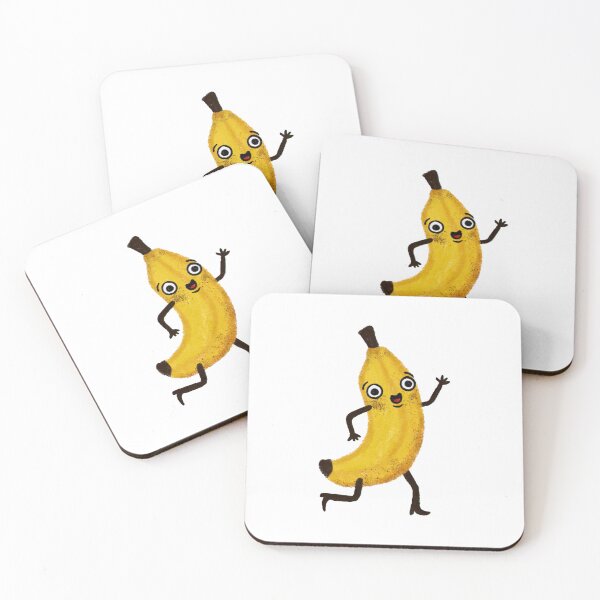 Item preview, Happy Banana Cute Kawaii Yellow Fruit Dancing Design designed and sold by HausOfGrooves.