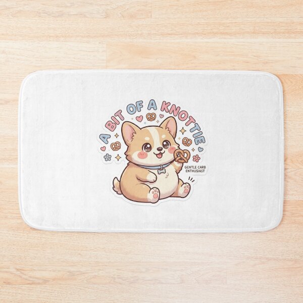 Item preview, Cute Kawaii A Bit Of A Knottie Corgi Sticker | Anime Style Pretzel Dog Chibi Art | Gift for Bakery Lovers designed and sold by Chipkooo.