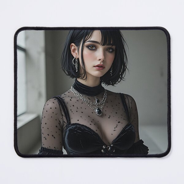 Item preview, Hot Woman Halloween Anime Goth Girl Waifu 410 designed and sold by Your New Fixation.