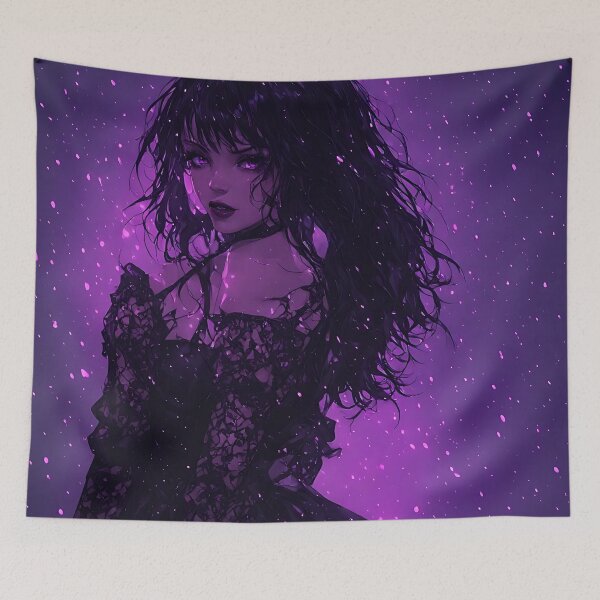 Item preview, Hot Woman Halloween Anime Goth Girl Waifu 411 designed and sold by Your New Fixation.