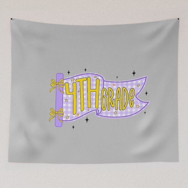 Item preview, 4th Grade Teacher Pennant Flag Back to School Fourth Grade designed and sold by mjohnson9.