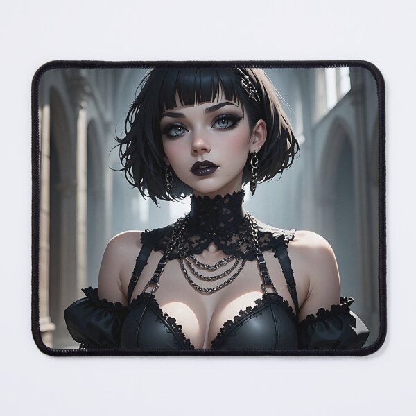Item preview, Hot Woman Halloween Anime Goth Girl Waifu 414 designed and sold by Your New Fixation.