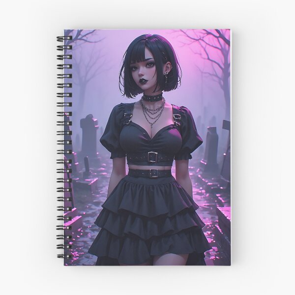 Item preview, Hot Woman Halloween Anime Goth Girl Waifu 416 designed and sold by Your New Fixation.