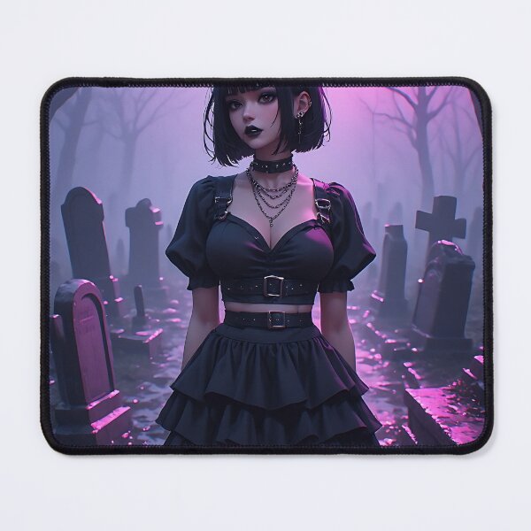 Item preview, Hot Woman Halloween Anime Goth Girl Waifu 416 designed and sold by Your New Fixation.