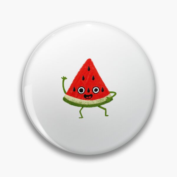 Item preview, Happy Watermelon Cute Kawaii Red Melon Slice Art designed and sold by HausOfGrooves.