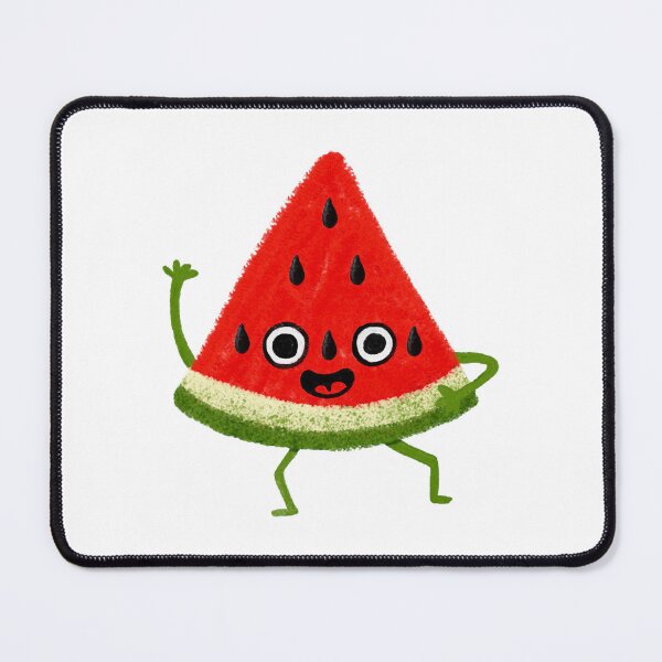 Item preview, Happy Watermelon Cute Kawaii Red Melon Slice Art designed and sold by HausOfGrooves.