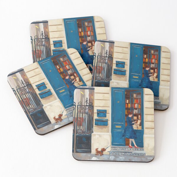 Item preview,  “A Quiet Chapter”- French Bookshop Wall Art  designed and sold by CARRAANN.