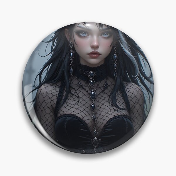 Item preview, Hot Woman Halloween Anime Goth Girl Waifu 418 designed and sold by Your New Fixation.