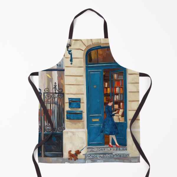 Item preview, “A Quiet Chapter”- French Bookshop Wall Art designed and sold by CARRAANN.