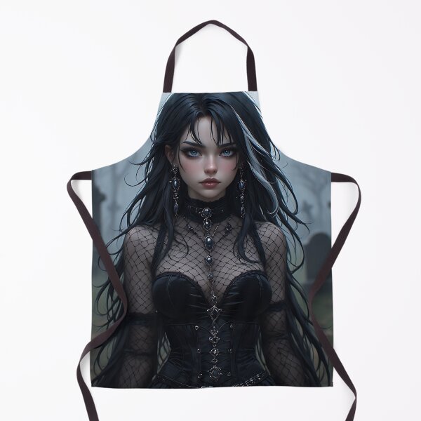 Item preview, Hot Woman Halloween Anime Goth Girl Waifu 418 designed and sold by Your New Fixation.