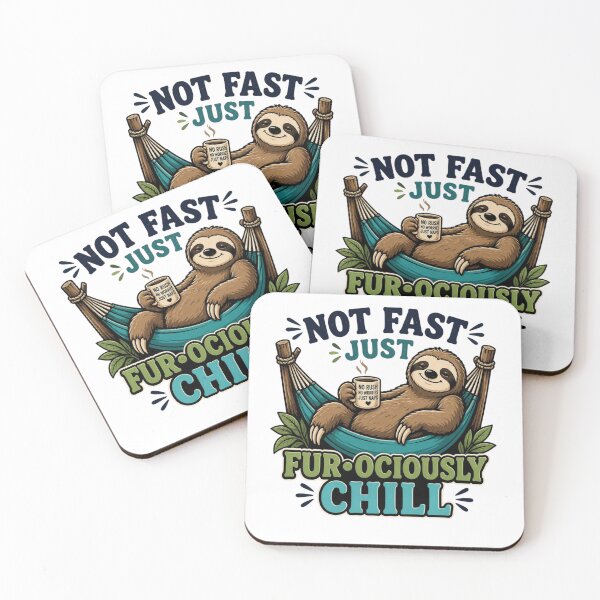 Item preview, Not Fast Just Fur-ociously Chill  designed and sold by redblink store.