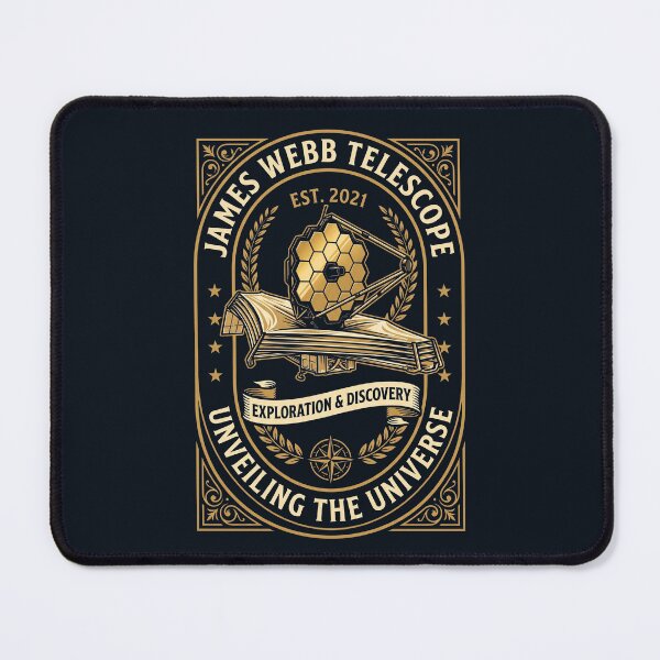 Item preview, James Webb Space Telescope JWST Vintage Emblem Astronomy Graphic designed and sold by KiwiRider.