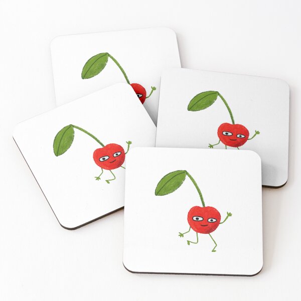 Item preview, Happy Cherry Cute Kawaii Red Berry Stem Graphic designed and sold by HausOfGrooves.