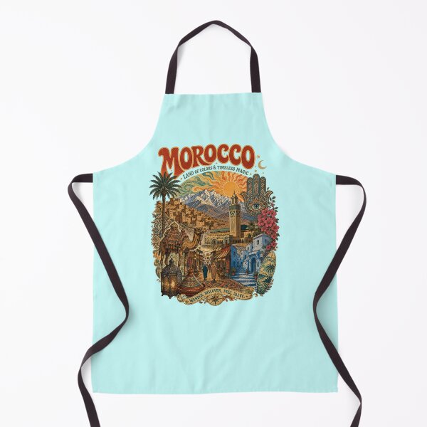 Item preview, Morocco Land of Colors Vintage Travel Poster designed and sold by Skyrocketz.