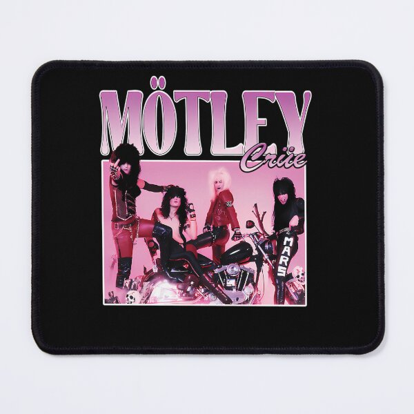 Item preview, Four Musicians Posing Around Motorcycle On Pink Background Poster designed and sold by AutomatedArtist.