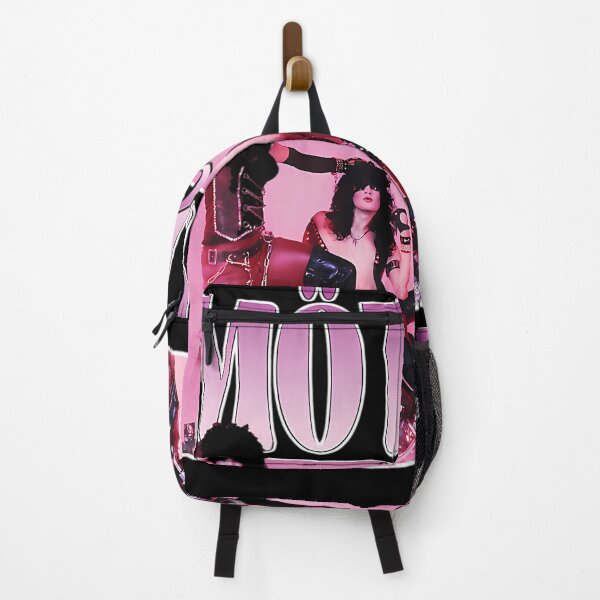 Item preview, Four Musicians Posing Around Motorcycle On Pink Background Poster designed and sold by AutomatedArtist.