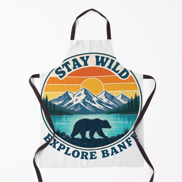 Item preview, Banff National Park – Stay Wild Explore Banff – Canadian Rockies Adventure Art designed and sold by bobscraze.