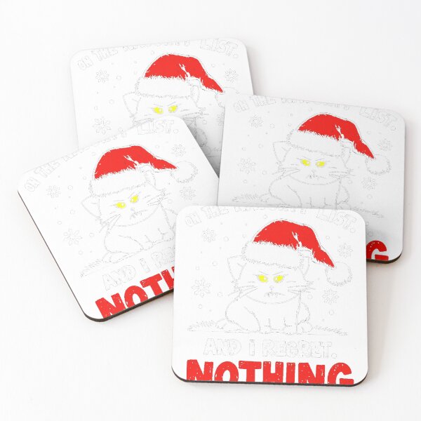 Item preview, Grumpy Cat On The Naughty List Nothing Regret Christmas designed and sold by lht6474.