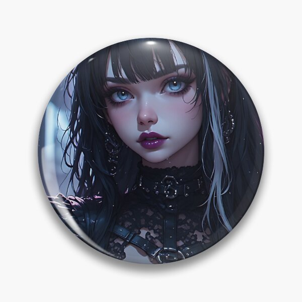 Item preview, Hot Woman Halloween Anime Goth Girl Waifu 420 designed and sold by Your New Fixation.