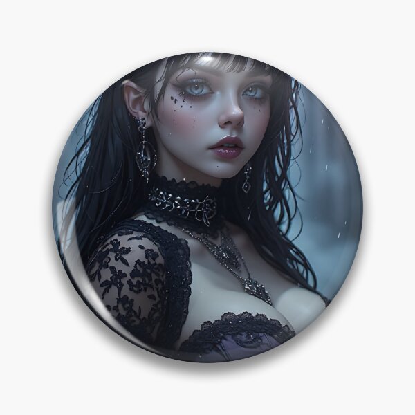 Item preview, Hot Woman Halloween Anime Goth Girl Waifu 422 designed and sold by Your New Fixation.