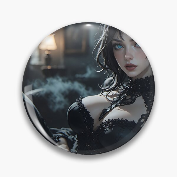 Item preview, Hot Woman Halloween Anime Goth Girl Waifu 423 designed and sold by Your New Fixation.