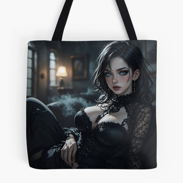 Item preview, Hot Woman Halloween Anime Goth Girl Waifu 423 designed and sold by Your New Fixation.