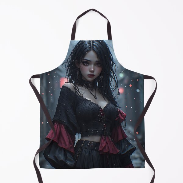 Item preview, Hot Woman Halloween Anime Goth Girl Waifu 429 designed and sold by Your New Fixation.