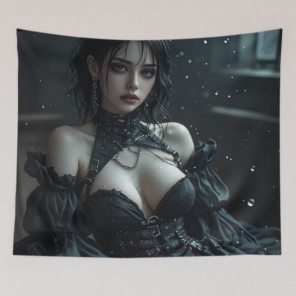 Item preview, Hot Woman Halloween Anime Goth Girl Waifu 430 designed and sold by Your New Fixation.