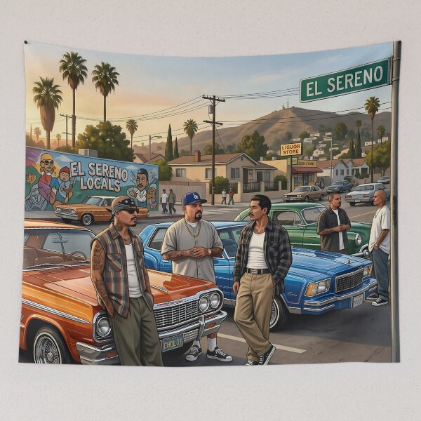 Item preview, El Sereno Cholos and Lowriders designed and sold by Sassy Geezer.